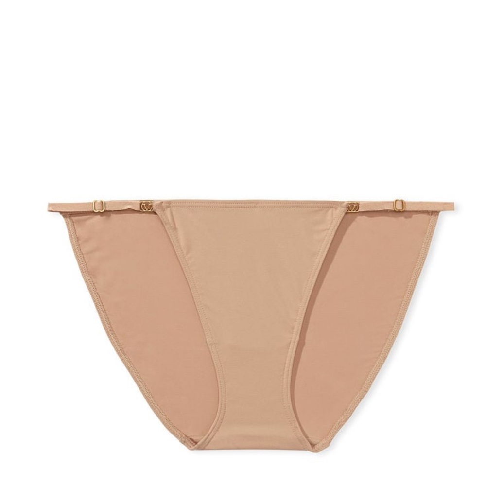 Victorias Secret Adjustable String Bikini Panty Beige Bottom